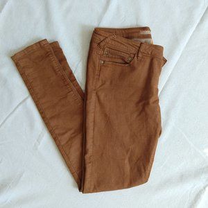 Bershka Jeggings Rust Orange/Brown